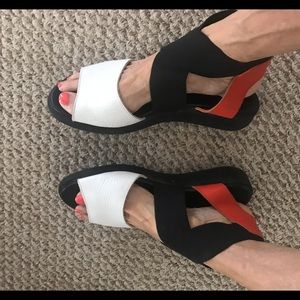 Arche France Satia nubuck leather Strappy sandal